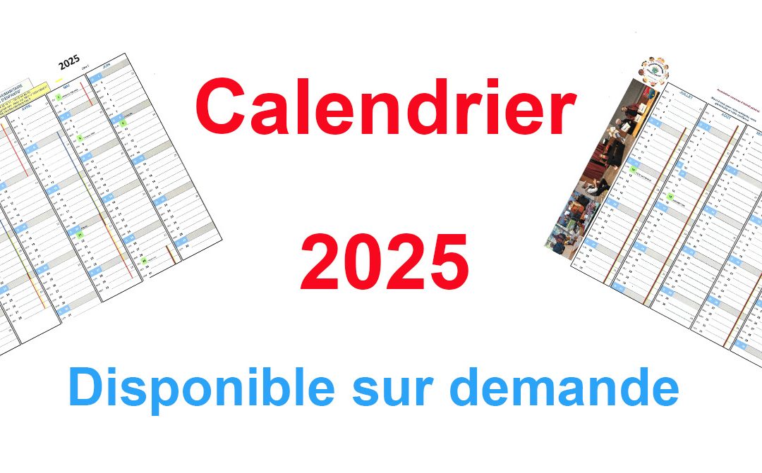 Calendrier 2025