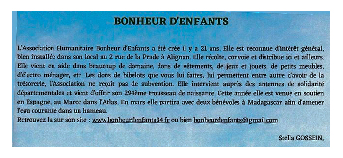 Le bulletin municipal a été distribué