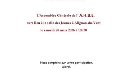 Assemblée générale de l’AHBE