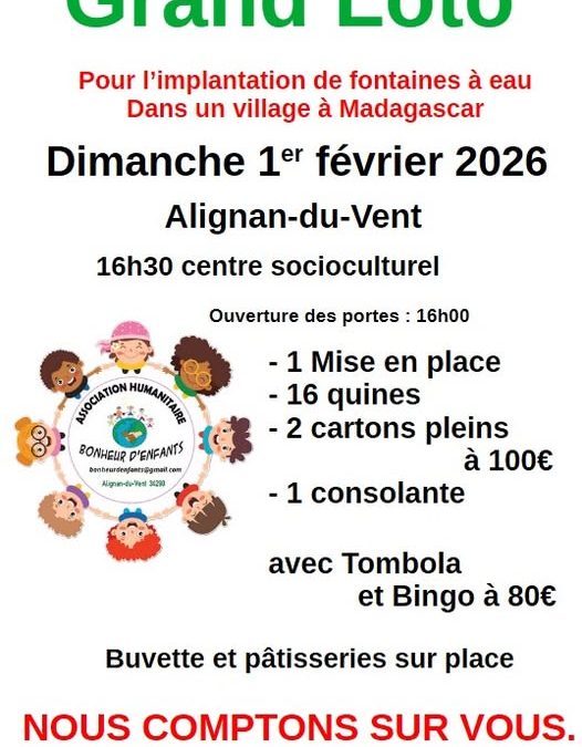 Loto Bonheur d&rsquo;enfants