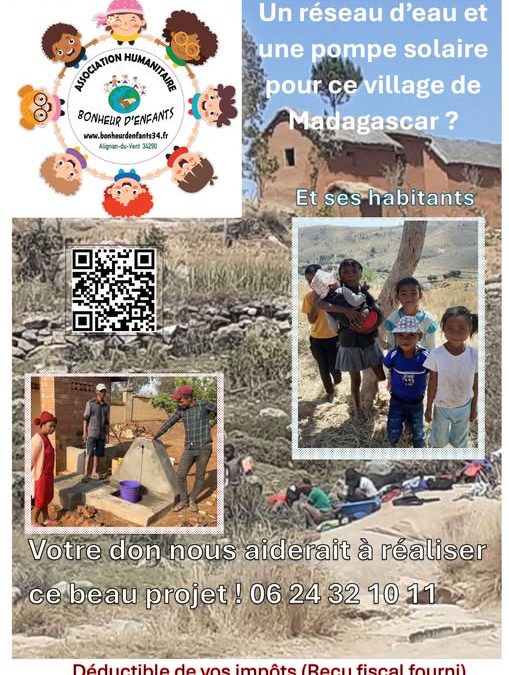 Bonheur d&rsquo;Enfants prépare sa prochaine future mission à Madagascar